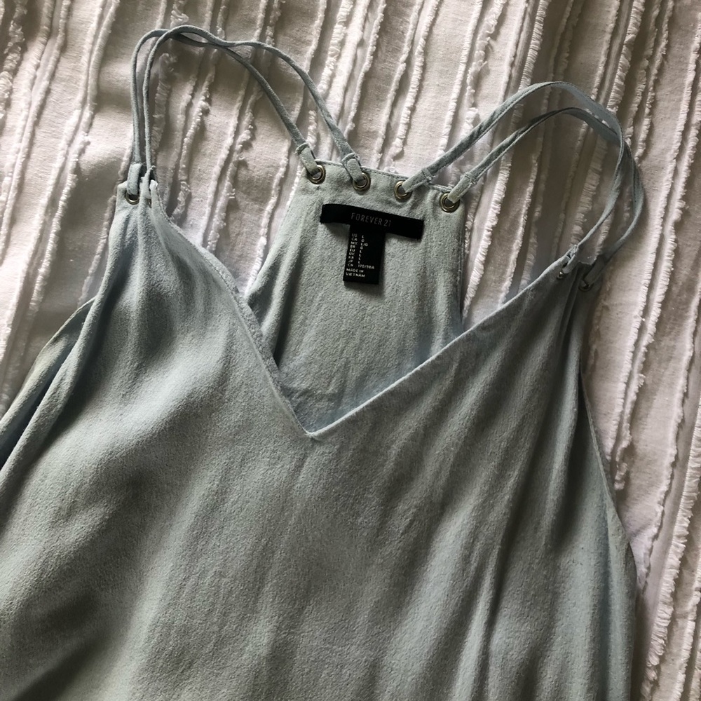 Baby blue tank top